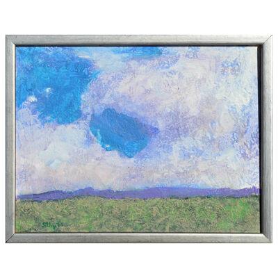 "Landscape 2" Colorful Contemporary Southern Abstract Landscape and Sky Painting