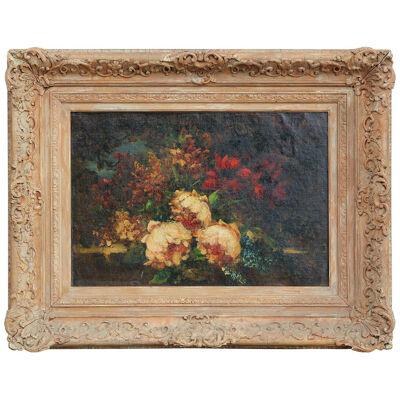 Nineteenth Century Assorted Flowers Still Life Painting