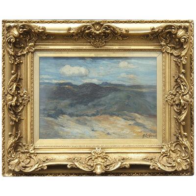 Albert Lorey Groll Impressionist Mountain Landscape New Mexico in Frame 20th C
