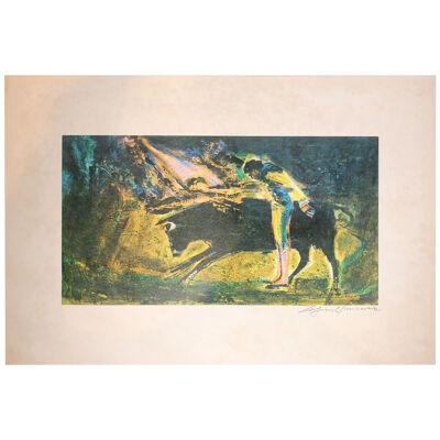 Matador Impressionist Print Late 20th Century