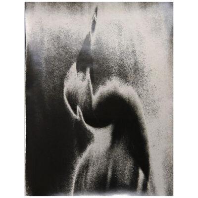Pat Truax "Abstract" Black and White Sabattier Abstract Photograph 1960's