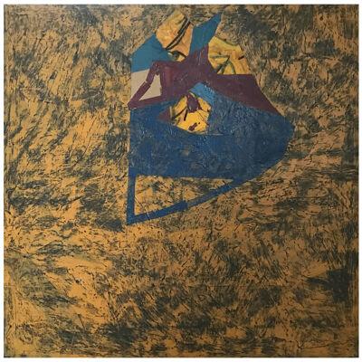 Robin Utterback Untitled Abstract Expressionist Painting #76/540 1976