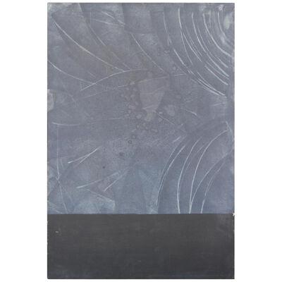 Black and Grey Abstract Color Field Modern Painting In Style of Mark Rothko