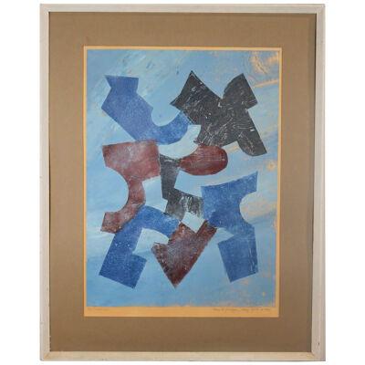 1970s "Tumbling" Abstract Geometric Print Edition 4 of 4