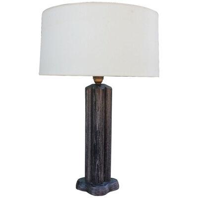 1940s Cerused Oak James Mont Table Lamp