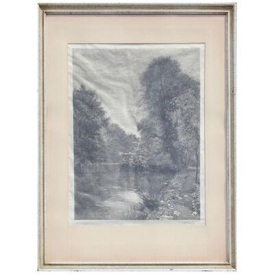 Landscape Engraving Published by Arthur Tooth & Sons Late 19th Century