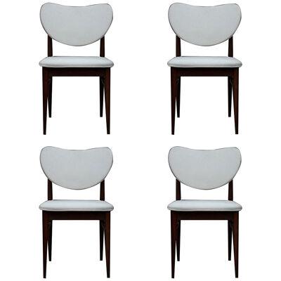 Modern Dining Chairs in the Style of Finn Juhl, 1950s - Set of 4