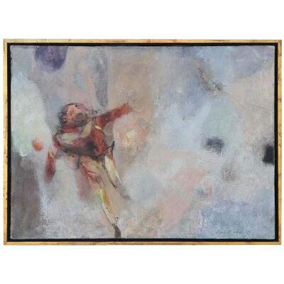 1959 “Paratrooper” Modern Portrait of Soldier Oil Painting by Luis Eades, Framed