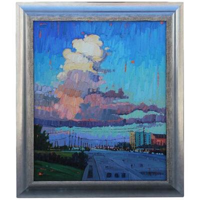 Rene Wiley-Janota "High Clouds" Impressionist Style Landscape Painting