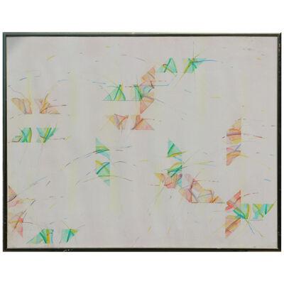 Kenneth Jewesson Untitled Minimal Pastel Tonal Abstract 1978