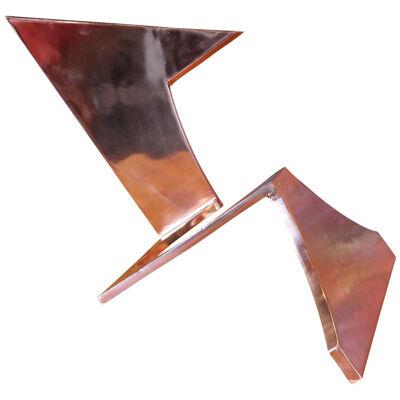 Geometric Abstract Copper Sculpture