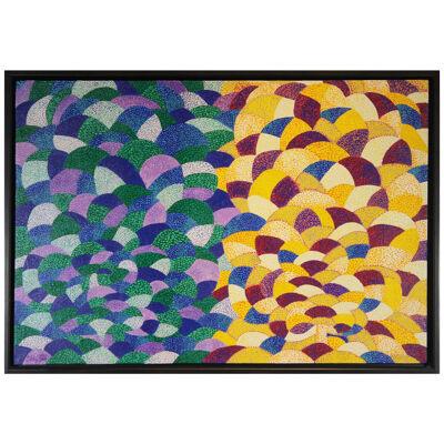 E. Staley "Landscape Day and Night (Trees)" Pop Art Geometric Abstract 1961-2009