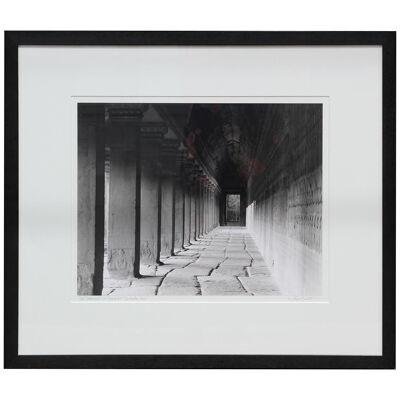 Tony Argento "Corridors of Angkor Wat" Angkor Wat, Cambodia Black and White