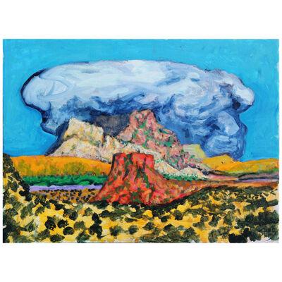 "Big Bend Landscape 5" Colorful Abstract Texas Mountain Landscape Vista Painting