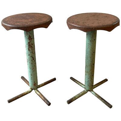 A Pair of Industrial Stools