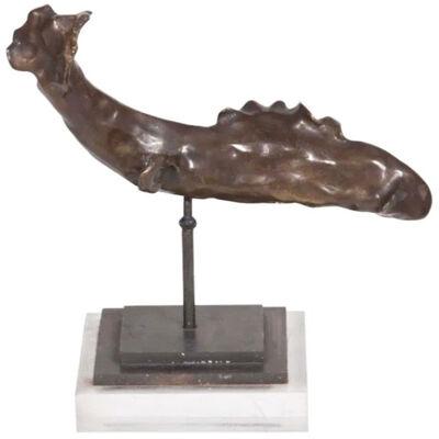 Leaping Salmon Bronze Sculpture
