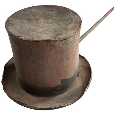  French 19th C. Tole Top Hat