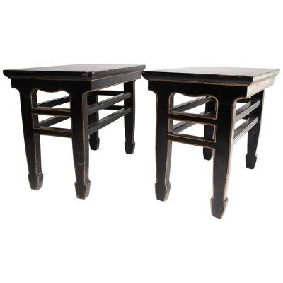 A Pair of Chinese Side Tables 