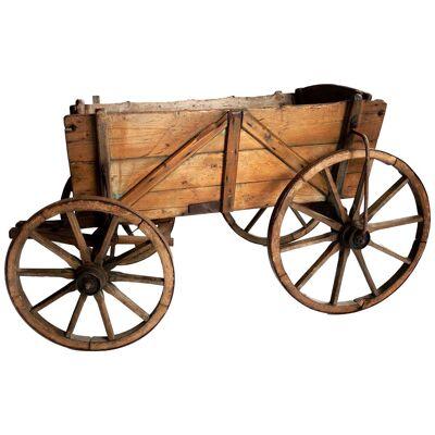 A 19th Century Wooden Dog Drawn Cart