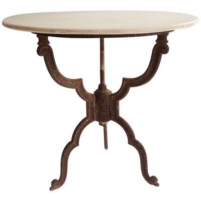 A French 19th Century Marble Top Gueridon Centre Table