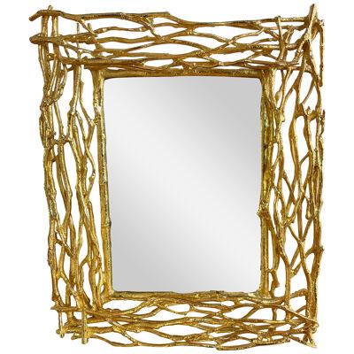 Gilt Metal Branch Picture Frame, Italy, 1970s
