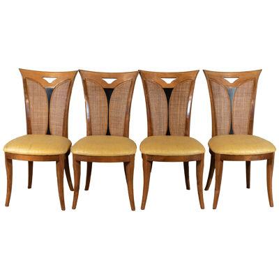 Set Of Four French Art Deco Style Dinning Chairs