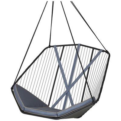 Modern Single Seater Stainless Steel Garden or Porch Swing