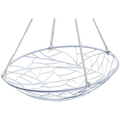 'BASKET - Twig' Hanging Swing Chair in White by Studio Stirling