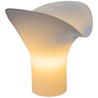 FLOOR/TABLE LAMP IN WHITE MURANO GLASS - VENINI MURANO