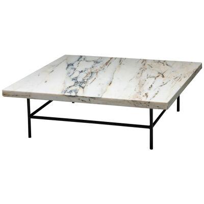 Mid-Century Coffee Table with Marble Top, Belgium, 1950s