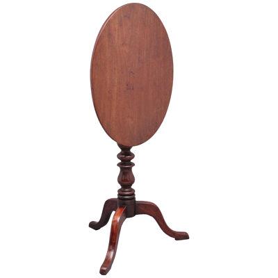 19th Century mahogany tilt top occasional table