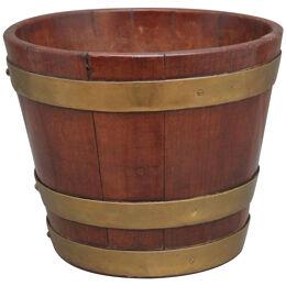 Early 19th Century mahogany brass bound bucket