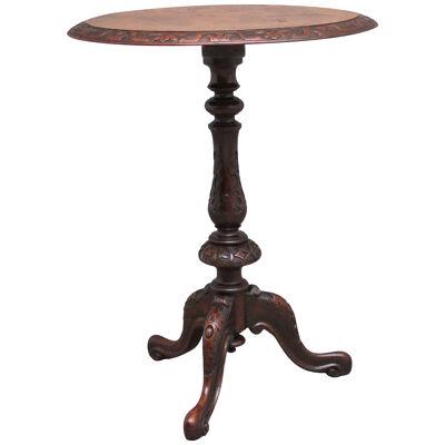 19th Century walnut occasional table