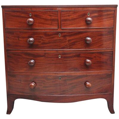 19th Century mahogany chest of drawers from the Regency period