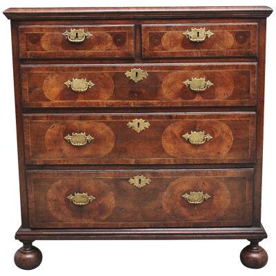18th Century oyster wood chest of drawers