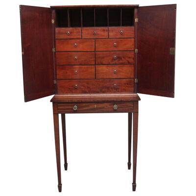 19th Century mahogany collectors cabinet