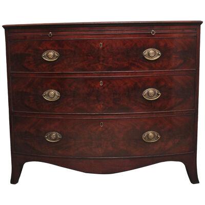 18th Century mahogany bowfront chest of drawers