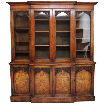 Early 19th Century pollard oak bookcase