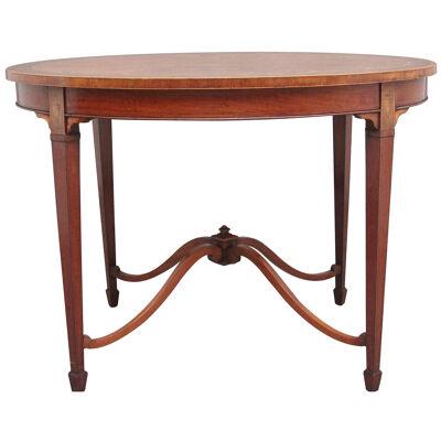 19th Century inlaid satinwood table