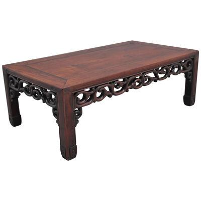 19th Century Chinese hongmu low coffee table