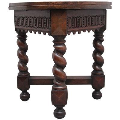18th Century oak credence table
