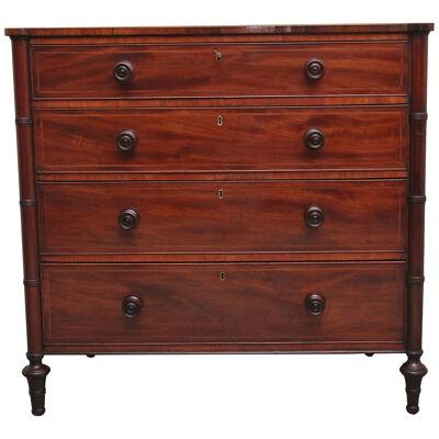 A superb quality early 19th Century Regency mahogany chest of drawers
