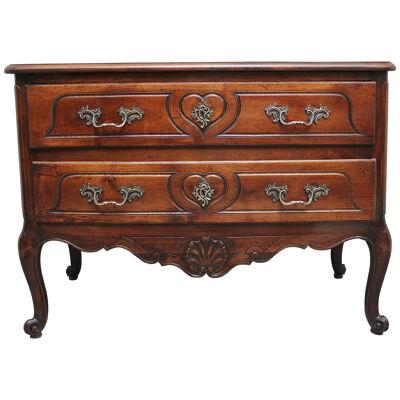Early 19th Century French walnut commode