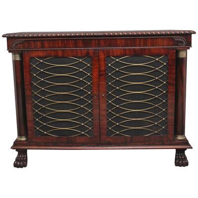 A fabulous quality early 19th Century mahogany side cabinet