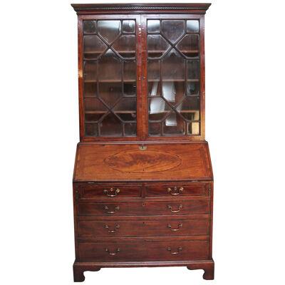 18th Century mahogany bureau bookcase