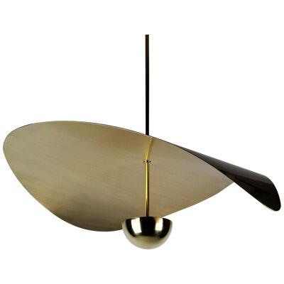 Bonnie Contemporary LED Large Pendant, Solid Brass or Nickel, Handmade/Finished