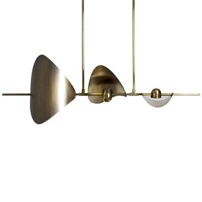 Bonnie Config 3 Contemporary LED Large Chandelier, Solid Brass or Chromed, Art