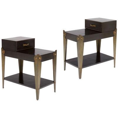 Pair of Side Tables by Eugene Printz circa 1937