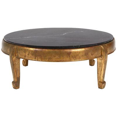 Small Coffee Table in Gilt Wood by Louis Süe & André Mare, circa 1925