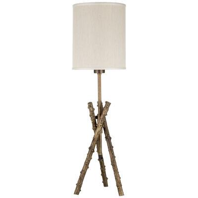 Rosa Canina 03 Small brass casted table lamp
